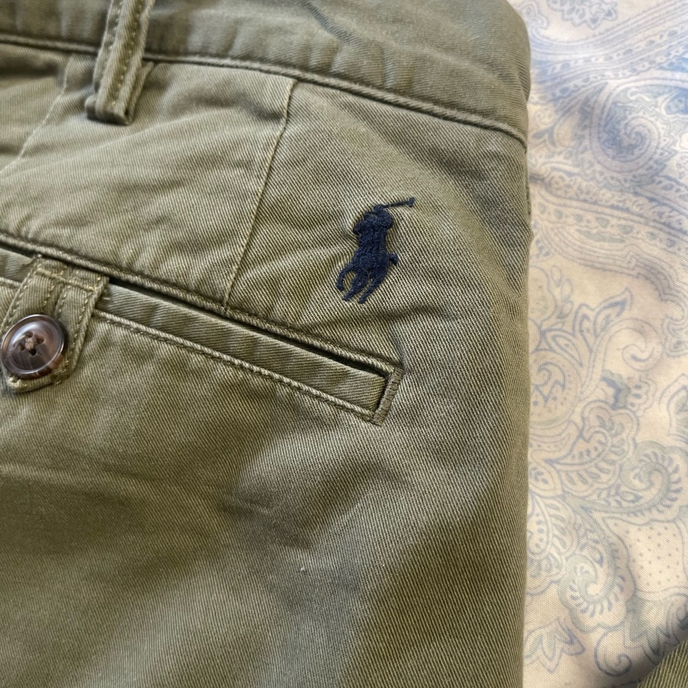 Ralph Lauren Polo Pant Stretch Classic Fit ARMADILLO GREEN for men. - Picture 7 of 13